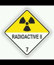 (25) Radioactive 11 Plutonium Case Sticker HMSL15 Back To The Future Con... - £6.88 GBP