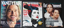 Brad Pitt Entertainment Weekly Vanity Fair Magazine Lot Angelina Jolie Unbroken - £11.85 GBP