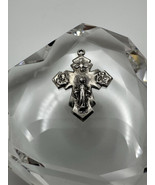 Vintage Sterling Silver Catholic Cross Medal / Pendant 3.2cm - $38.02