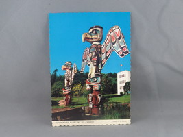 Vintage Postcard - Alert Bay Totem Poles - J Cooke Productions - £11.77 GBP