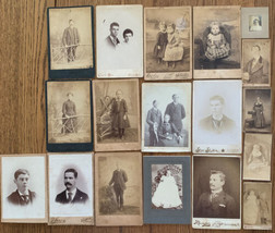 18 Antique Cabinet Cards Babies Children Portraits - £6.03 GBP