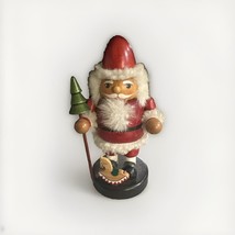 Fat Wooden Nutcracker Holiday Season Kirkland Signature Santa 6” Tall - $344.03 MXN