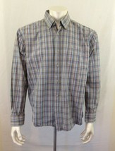Alexander Julian Collection Men&#39;s Size XXL Blue Green Plaid Button Up Shirt  - £8.53 GBP