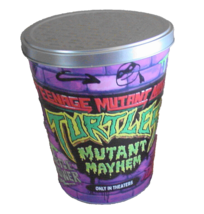AMC Teenage Mutant Ninja Turtles MUTANT MAYHEM Embossed Tin Popcorn Bucket w/Lid - £6.25 GBP