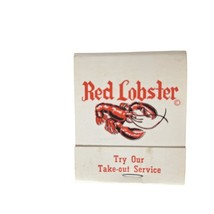 Vintage Matchbook Red Lobster Restaurant White Full Unstruck Advertising - $202.17 MXN