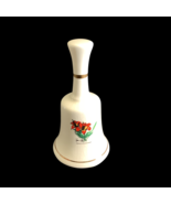 Saskatchewan Canada Tiger Lily Souvenir Fine Bone China Dinner Bell Vintage - $23.76
