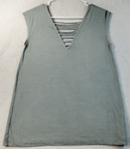 American Eagle Outfitters Tank Top Womens Size XS Gray Viscose Sleeveless V Neck - £10.23 GBP