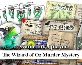 WIZARD OF OZ murder mystery dinner party game.  Instant Download. | Prin... - $375.27 MXN