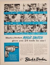 1958 Print Ad Black &amp; Decker Utility Drills Magic Switch 24 in One Towson,MD - £13.50 GBP