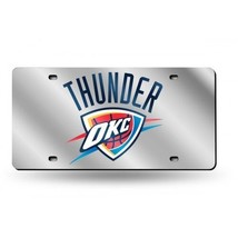 Oklahoma City Thunder Nba Basketball Logo Mirror Laser Okc License Plate - £39.81 GBP