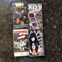 KISS - VHS Tape Lot of 4 - KISS Konfidential Crazy Nights Kiss My Second... - $29.38 CAD