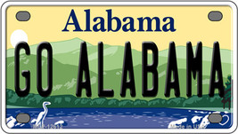 Go Alabama Novelty Mini Metal License Plate Tag - $14.95