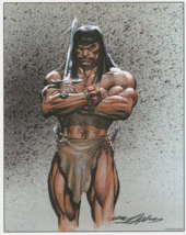 11x14 Inch SIGNED Neal Adams Art Print / Robert E. Howard &#39;s Conan The Barbarian - £39.56 GBP