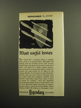 1959 Gerber Legendary Blades Chef Set Ad - Most useful knives - £14.54 GBP