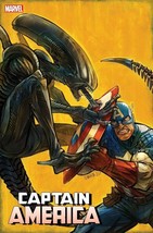 CAPTAIN AMERICA #27 (SHAVRIN MARVEL VS ALIEN VARIANT) - APR 2021 MARVEL ... - $4.95