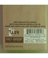 2015 Harley Davidson Motorcycle Riding Boot wine bottle stopper - $18.51