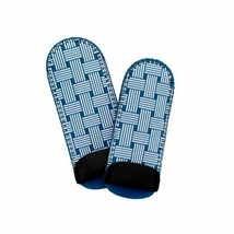 Kitchen Grips Deluxe 2pc Pot &amp; Pan Handle Holder Set - White Woven on Blue - €6,90 EUR