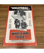 What A Way To Die! Vintage Press Kit Movie Poster Original Rare Berger C... - $1,014.66 MXN