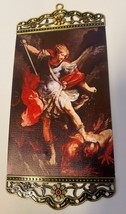 Saint Michael, Holy Family, Padre Pio, Our Lady of Guadalupe Canvas, New #26-1 - £10.99 GBP