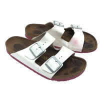 Birkenstock Arizona Sandals Patent White 40 Mens 7 Womens 9 - £22.92 GBP