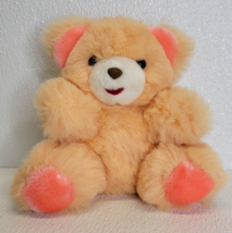 Vintage Soft Things Inc. Orange Bear Plush Soft Cute Stuffed Animal - $21.23