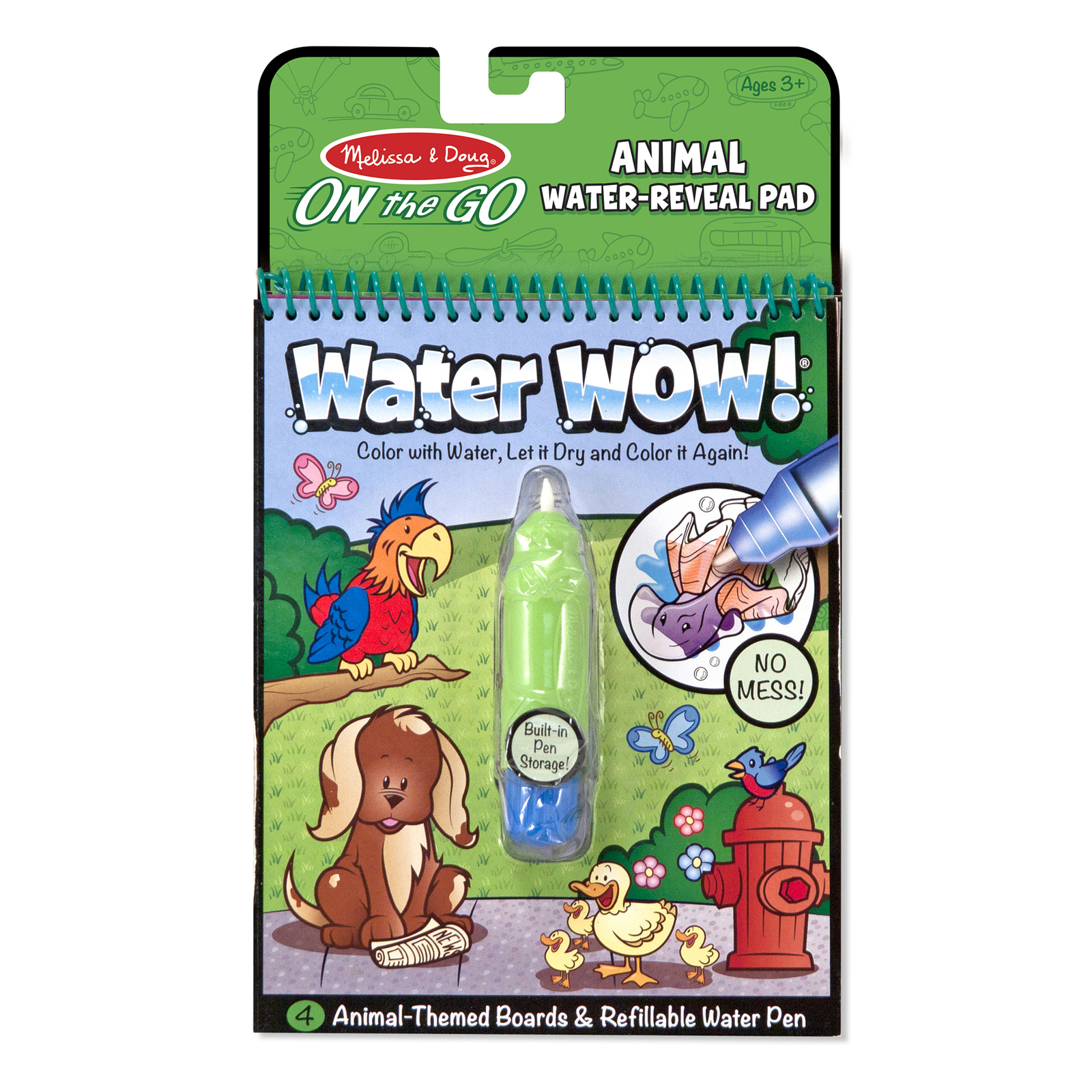 Melissa & Doug On the Go Water Wow! Animals Reusable Water-Reveal Activity Pad,  - $21.35