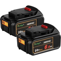 2 Pack Dcb206 20V Max 6.0Ah Replacement Battery Compatible With Dewalt 20V Batte - $109.99