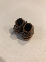 Bronze Baby Shoes Lapel Pin - $267.29 MXN