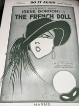 The French Doll Sheet Music “Do It Again” Irene Bordini Goetz George Gershwin - £7.48 GBP