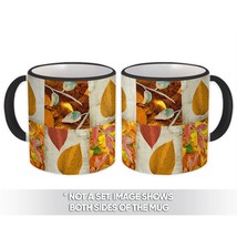 Leaf Plants : Gift Mug Autumn Tree Thanksgiving Pattern Forest Decor Ret... - $15.90