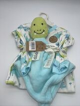 Chick Pea Baby 2-Piece Set Dinosaur Footed Coverall &amp; Security Buddy 6-9... - $14.75