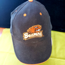 Oregon State Beavers Baseball Hat Black Adjustable Hook & Loop Signatures Brand - $8.90