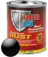 POR 15 SIMI GLOSS BLACK RUST PREVENTATIVE PERMANENT COATING PINT - $45.49