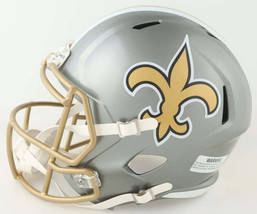 Alvin Kamara Signed Saints Full-Size Flash Alternate Speed Helmet (Beckett) - £457.61 GBP