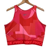 Nike Pro Womens XL  Dri Fit  Cropped Training Tank Top Racerback FD0954-635 - $21.77