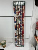 Vintage Kmart Wrapping Paper Christmas 5 Rolls 180 Sq Ft. SEALED NOS Mad... - $49.49