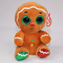 Ty Beanie BOOS Christmas Holiday CRUMBLE Gingerbread Man 6&quot; New With Tag... - £8.13 GBP