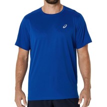 Asics Silver Short Sleeve Top Men&#39;s  Sports T-shirts Casual AsiaFit 2011D242401 - $44.91