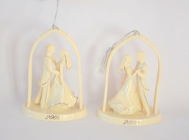 Lenox 2000 Ornaments Bride &amp; Groom Dancing Under Archway - £8.54 GBP