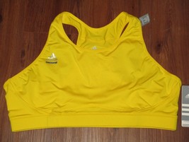 NWT Womens Adidas Training Techfit Racerback Sports Bra Yoga Run Sun Yellow-XS - £11.83 GBP