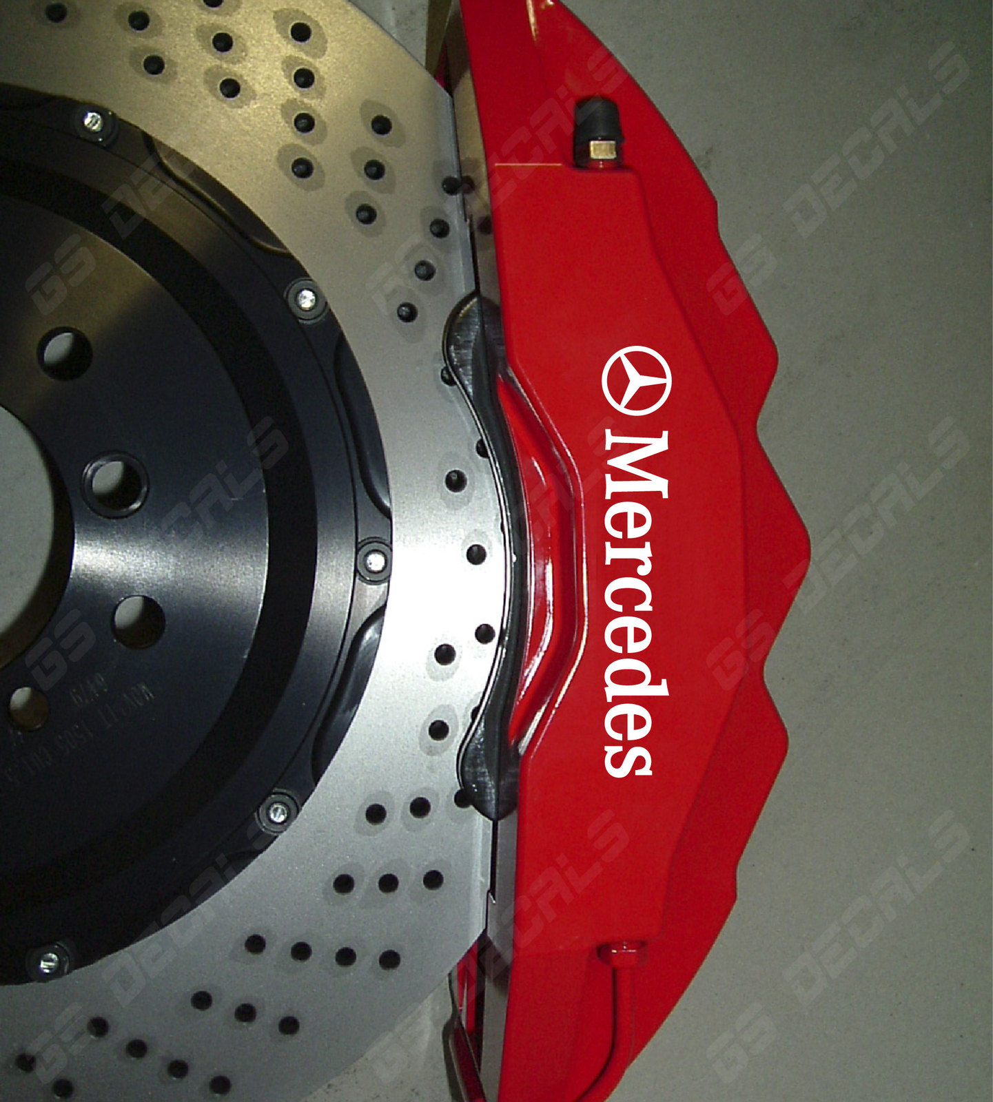 Mercedes Benz Logo Brake Caliper Decals Kit Stickers Premium Quality 5 Colors