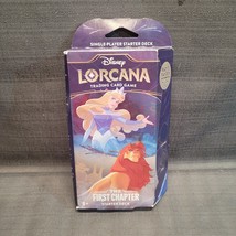 Disney Lorcana Trading Card Game First Chapter Starter Deck Sapphire &amp; Steel - £15.46 GBP
