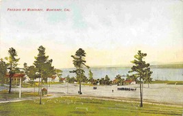 Presidio Parade Ground Military Camp Monterey California 1910c postcard - £5.45 GBP