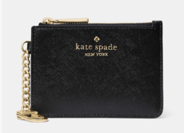 Kate Spade Leather Key Ring Card Holder Case wallet ~NWT~ Black - $47.52