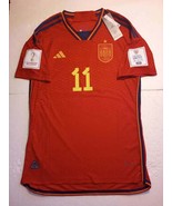 Ferran Torres Spain 2022 World Cup Match Slim Red Home Soccer Jersey 202... - $80.00