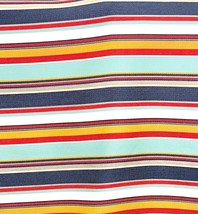 Ethan Allen Multi Color Multi Weave Stripe Upholstery Fabric Cotton 56&quot; Wide Bty - £3.61 GBP