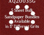 Hyper Tough AQ20035G - 1/4 Sheet - 17 Grits - No-Slip - 5 Sandpaper Bulk... - $4.99