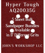 Hyper Tough AQ20035G - 1/4 Sheet - 17 Grits - No-Slip - 5 Sandpaper Bulk... - $6.92 CAD