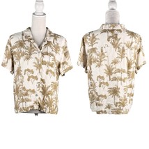 Havana Jack&#39;s Cafe Hawaiian Button Down Shirt Linen XL - $28.00