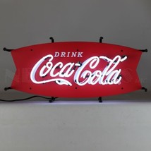 Coca-Cola Fishtail Junior Neon Sign Neon Light Sign 24&quot; by 11&quot; - $229.99